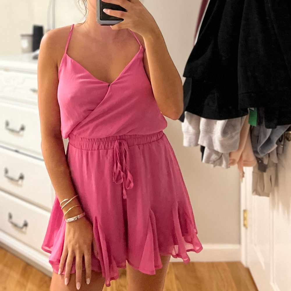 Francesca’s hot pink romper